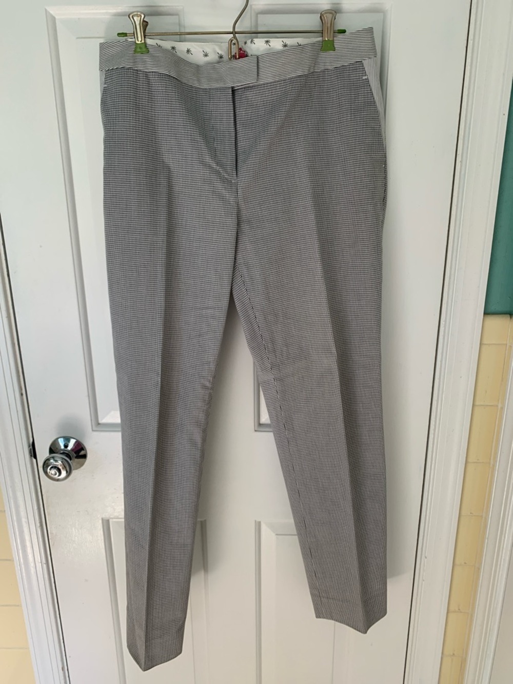 Brooks Brothers Gray Micro-Check Women’s Dress Pants
